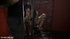 Busty ponytailed brunette from the cage gets roped and her boobs fucked