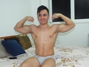 Brunette Young Man Nicholashuge Striptease.
