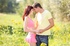 redhead pink top and
