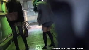 Spy camera catches fun chicks boozing outdoors, stumbling and peeing in streets - Picture 16