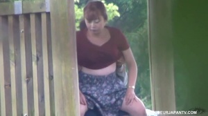 Naughty Asian teens caught on camera as she sucks cock and gets fucked outdoors - XXXonXXX - Pic 10
