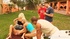 Two blonde hotties and dirty group banging outdoors with toys