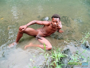 Naked brother showing off his yummy privates in the river. - XXXonXXX - Pic 11