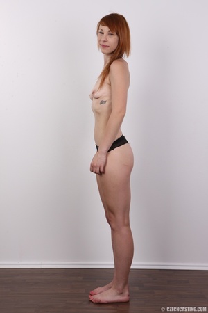 Skinny small-titted redhead with tattoos - Picture 7