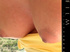 brunette ponytailed chick yellow
