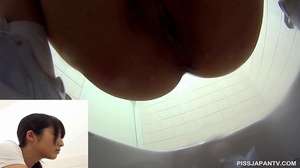 Spy camera in toilet catches babes taking a piss and shows their hairy wet cunt - Picture 13