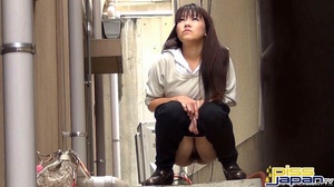 Pretty Asian damsels hide to pee outdoors not knowing of secret spy camera - XXXonXXX - Pic 1