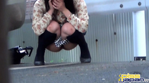 Hot Asian babes dripping hot piss outdoors as they get pressed far from a toilet - XXXonXXX - Pic 3