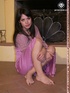 darling purple dress displaying