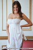 charming girl white dress