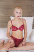 dreamy woman red lingerie