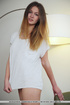 alluring girlie white chemise