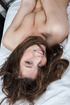 playful nude brunette beauty