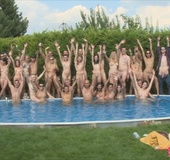 Massive blowjobs and orgy at the garden party