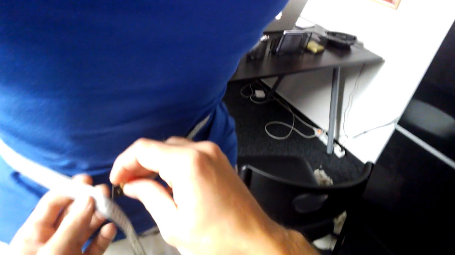 Swarthy brunette in a white blouse and ging - XXX Dessert - Picture 5