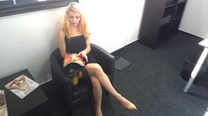 Blonde cutie in a black dress and a brun - Picture 1