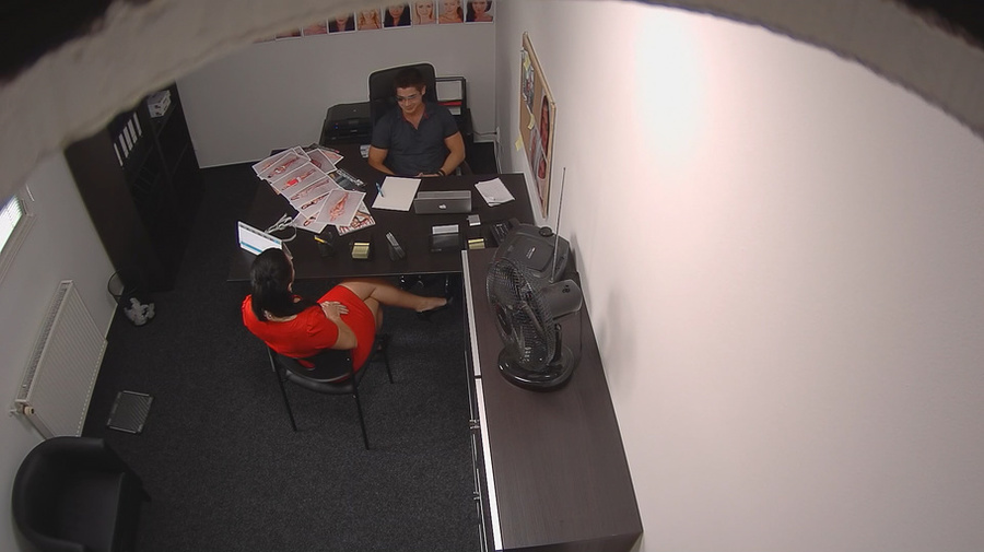 Stacked brunette nympho in a red dress demo - XXX Dessert - Picture 3