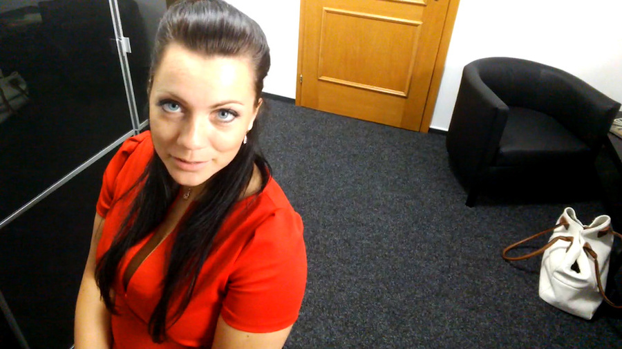 Stacked brunette nympho in a red dress demo - XXX Dessert - Picture 5