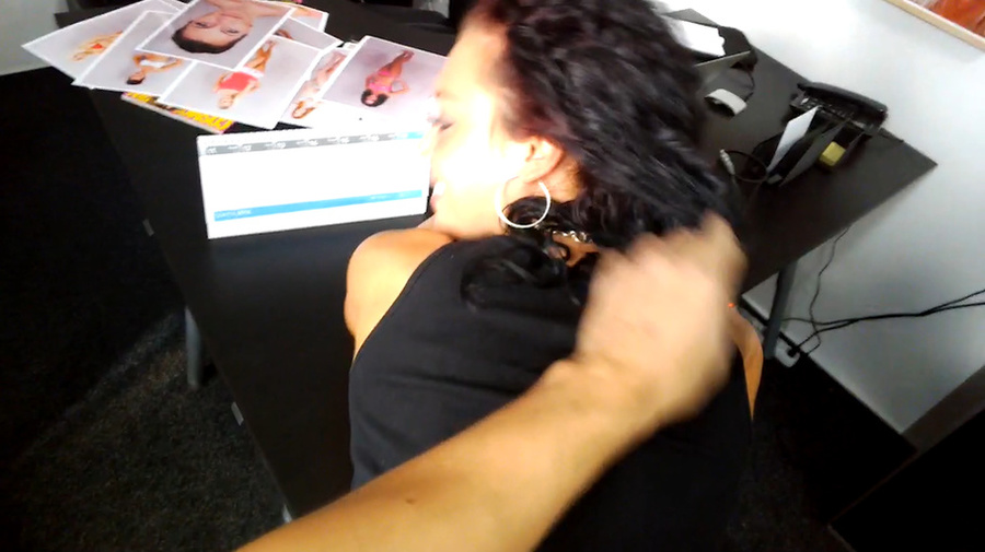 Very hot brunette babe in a black top gets  - XXX Dessert - Picture 5