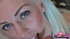 Cool POV with blonde slut giving head and swallowing hot cum
