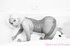 Welcoming harlot sits on a dildo in this black and white photo set.