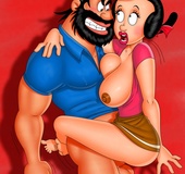 Horny studs from famous toon porn Monsters vs Aliens, Popeye and Jetsons