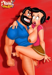 Horny studs from famous toon porn Monsters vs Aliens, Popeye and Jetsons love nailing hot babes harder