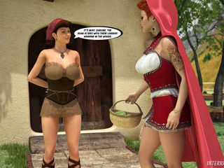 The Little Red Riding-hood's mom rocking with a blond - Picture 1