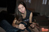 brunette black panties reading