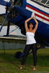 aviation buff parades her