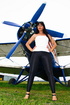 aviation buff parades her