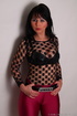 Lady leaves little to the imagination in camel-toe pants and a belt that