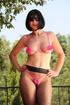 novelty pink bikini with