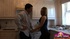 Cute blonde coed and two friends of hers pleasing a dude orally one by