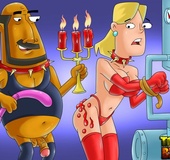 Cool cartoon episode form BDSM training sessions with Bromwell High characters