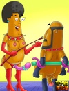 Cool cartoon episode form BDSM training sessions with Bromwell High characters