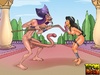 Princess Jasmine and Jafar prefer BDSM fuck outddors