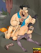 Flintstones heroes love arranging BDSM orgies in their cave