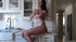 wild brunette with huge