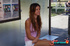 honey-haired hottie brings chap