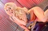 Babe pulls off skin tight white pants and full-bottom panties before jamming
