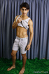charming teen poses tight