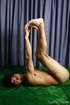 A variety of yoga poses from hot, naked teen with a sweet smile on his