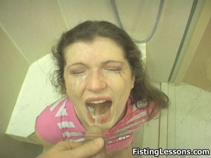 It’s a cum facial for a girl who has fisted her own ass and been fucked by a glass phallus. - Picture 11