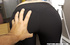 Look at the yoga pants come off the firm ass of a hot blonde before she