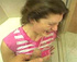 Woman uses wide cylinder to ready her tight ass hole for a fierce fisting
