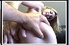 Blonde MILF flashes her sexy black bra before her cunny and backside are