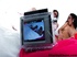 Two naughty chicks in colorful lingerie record as they strip and screw