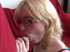 friendly blonde with rectangular