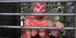 Thick woman in cat makeup let out of her cage by sexy blonde in fishnets
